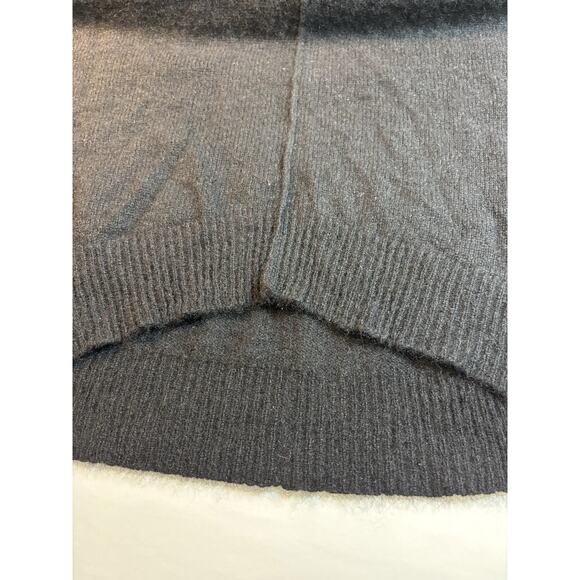 Max Studio Cashmere Tunic Sweater Black Medium Funnel Cowl Neck Long Sleeve - Picture 6 of 11
